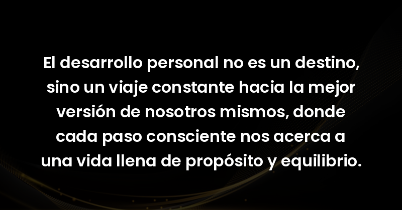 el desarrollo personal no es u 24