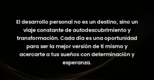 el desarrollo personal no es u 36