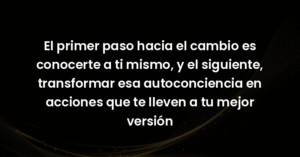 el primer paso hacia el cambio 19