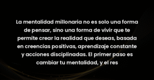 la mentalidad millonaria no es 27