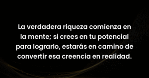 la verdadera riqueza comienza 21