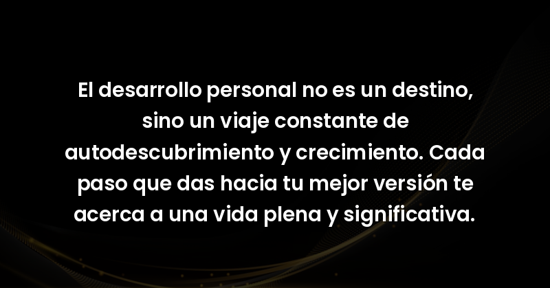 el desarrollo personal no es u 56