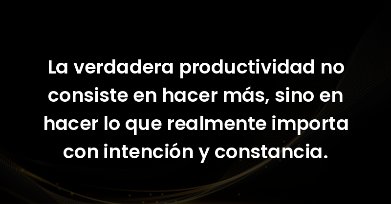 la verdadera productividad no 61