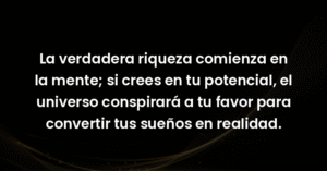 la verdadera riqueza comienza 53