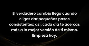 el verdadero cambio llega cuan 80